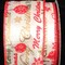 The Ribbon People Red and White Merry Christmas Wired Craft Ribbon 2.5" x 40 Yards